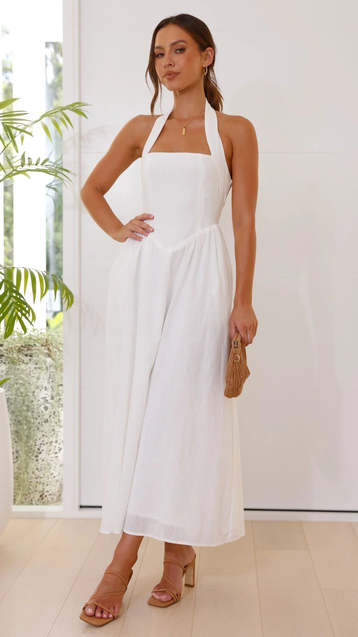 Caden Maxi Dress White