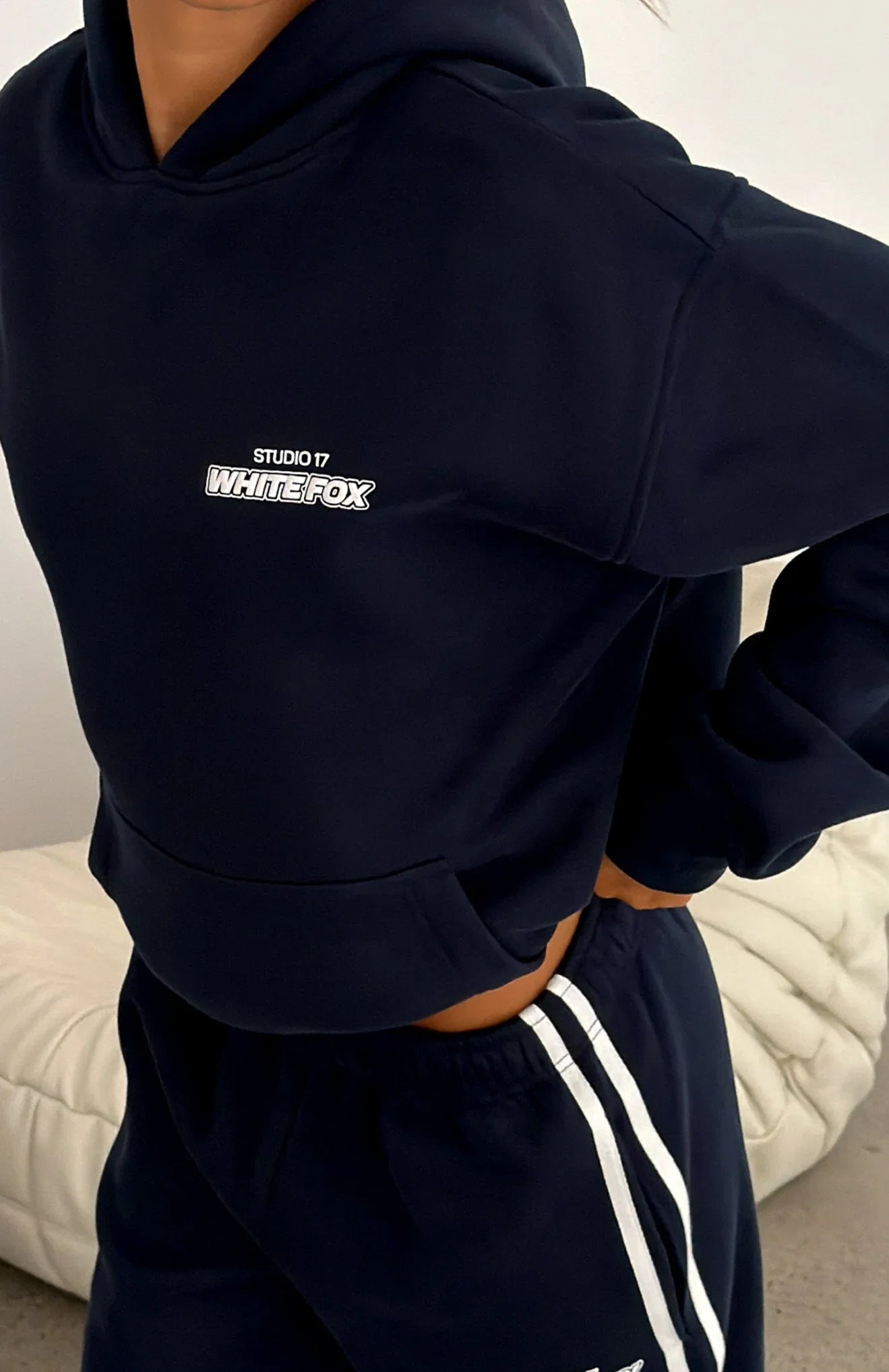 Studio 17 Spencer Oversized Hoodie Navy