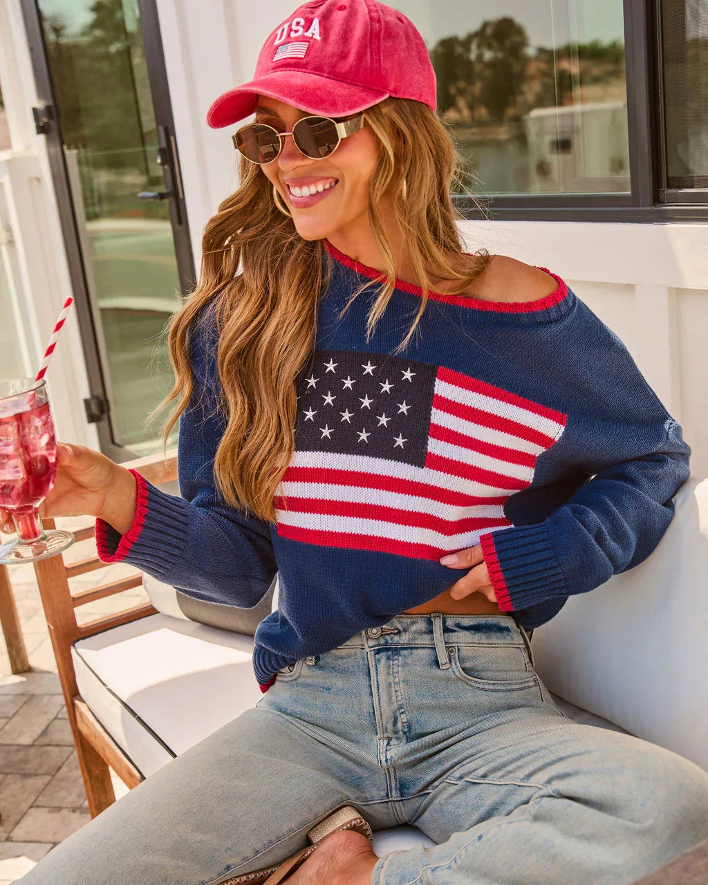 Stateside Glow USA Baseball Cap