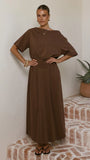 Aleski Maxi Dress Chocolate