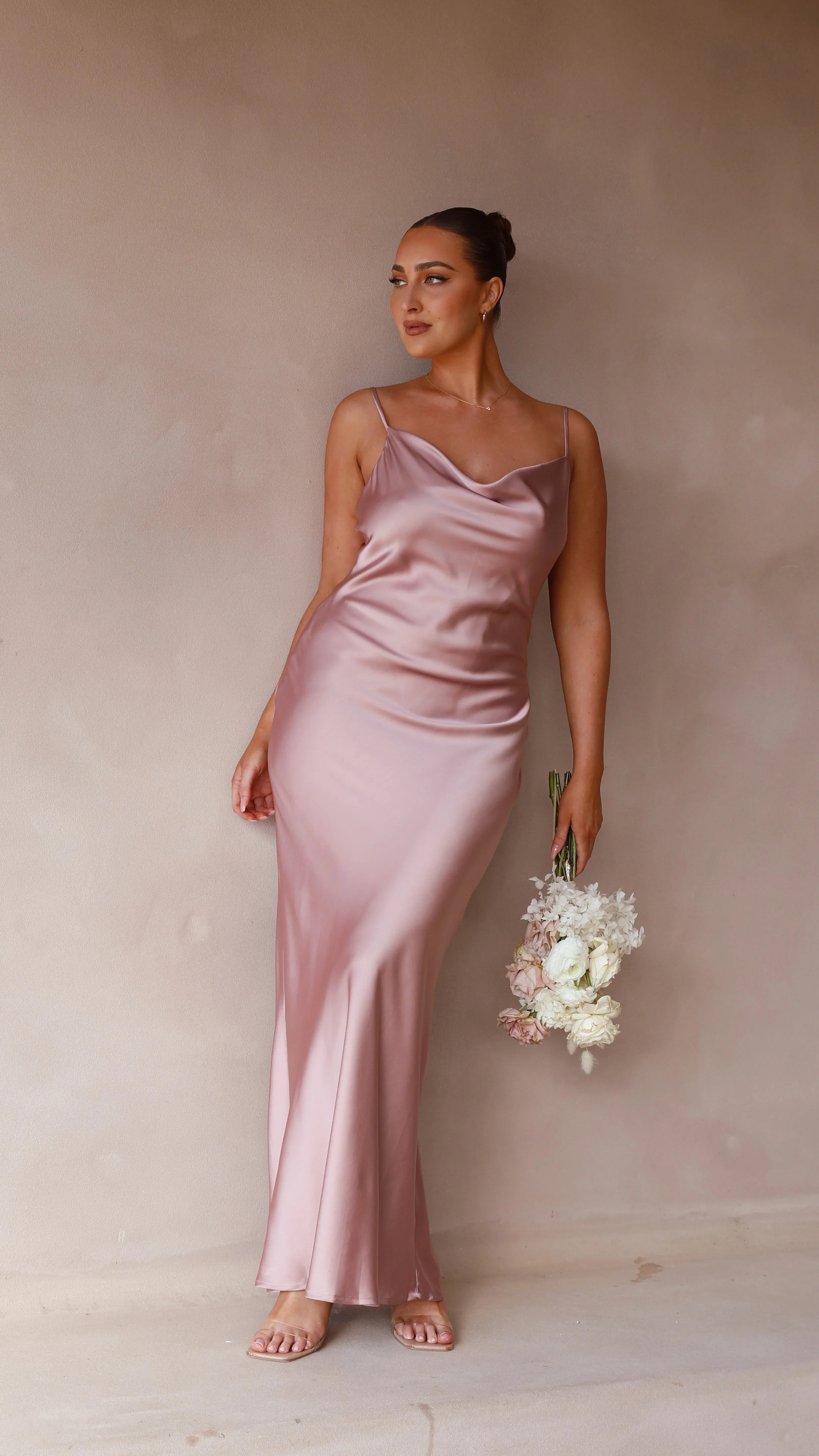 Willow Maxi Dress Dusty Pink