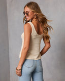 Chellie Knit Pintuck Top