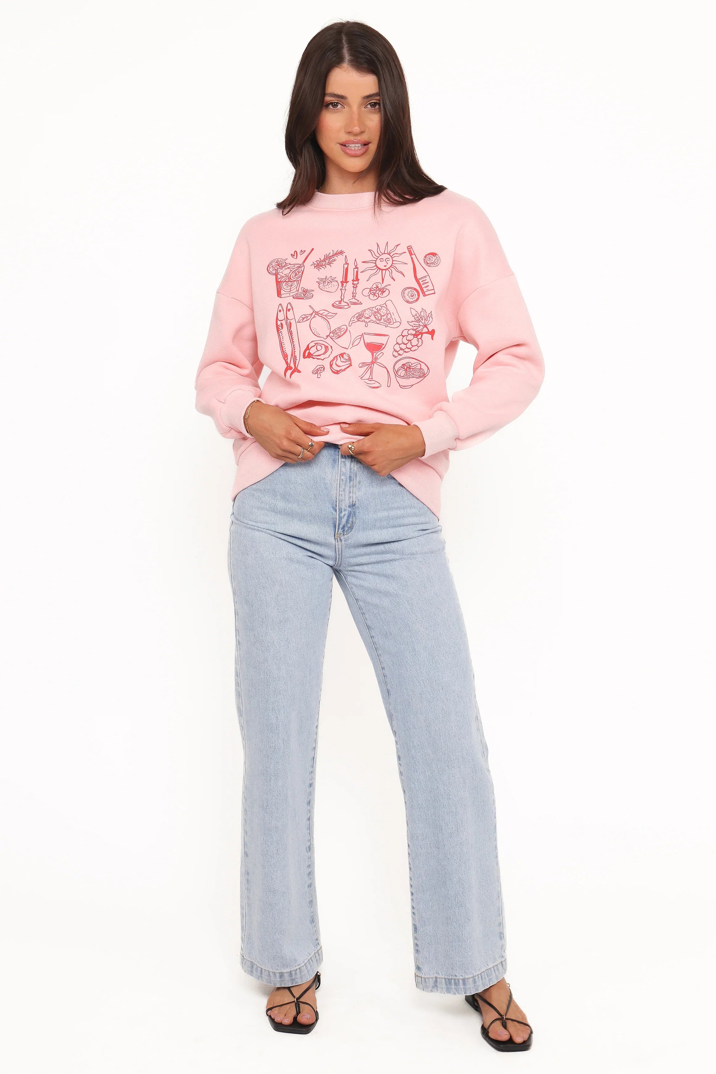 Hannah Sweatshirt Pink