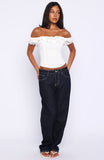 Shaking Things Up Strapless Bustier White
