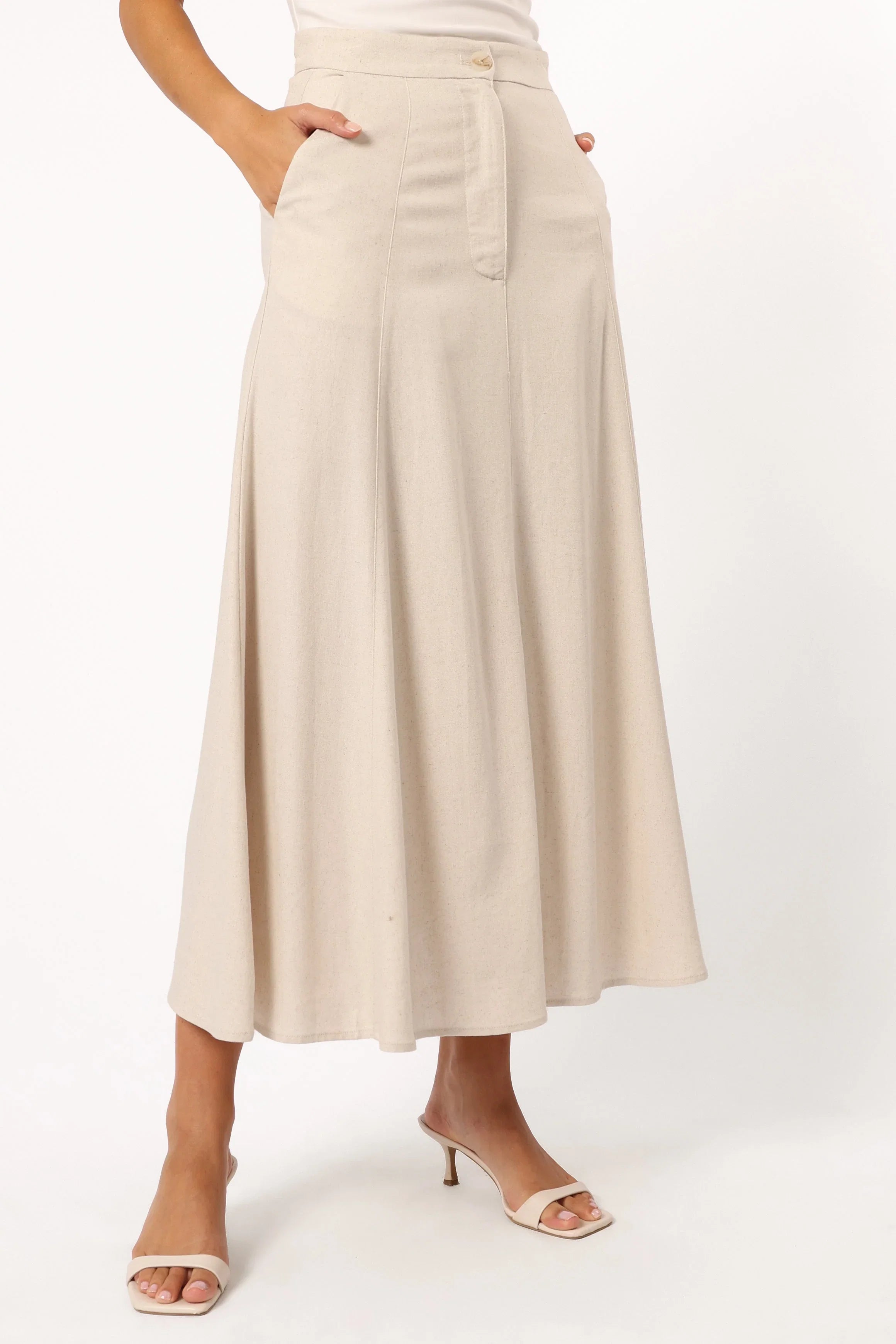 Odetta Maxi Skirt Oatmeal