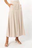 Odetta Maxi Skirt Oatmeal