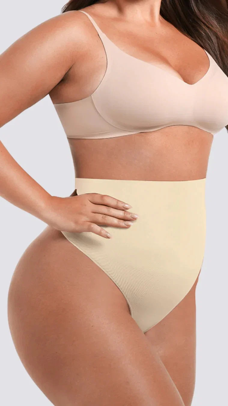 BZEZ Mid Fit Control Thong Bare
