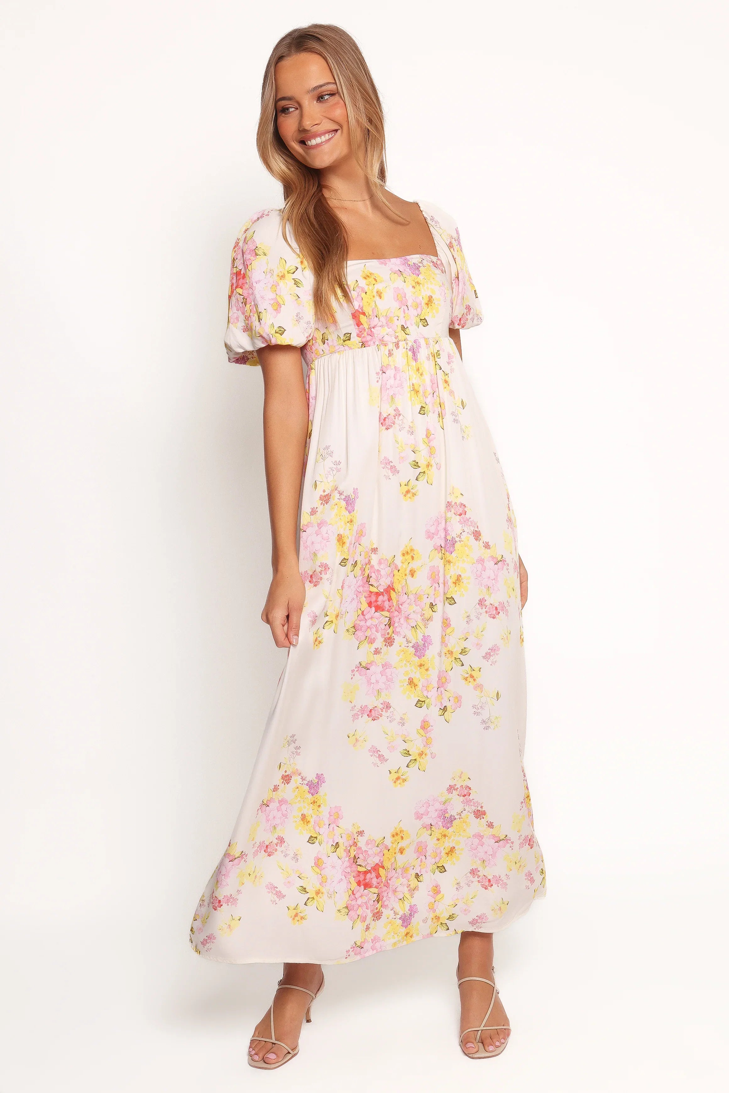Delaney Maxi Dress Pink Floral