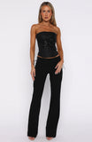 Hello Lover Pants Black
