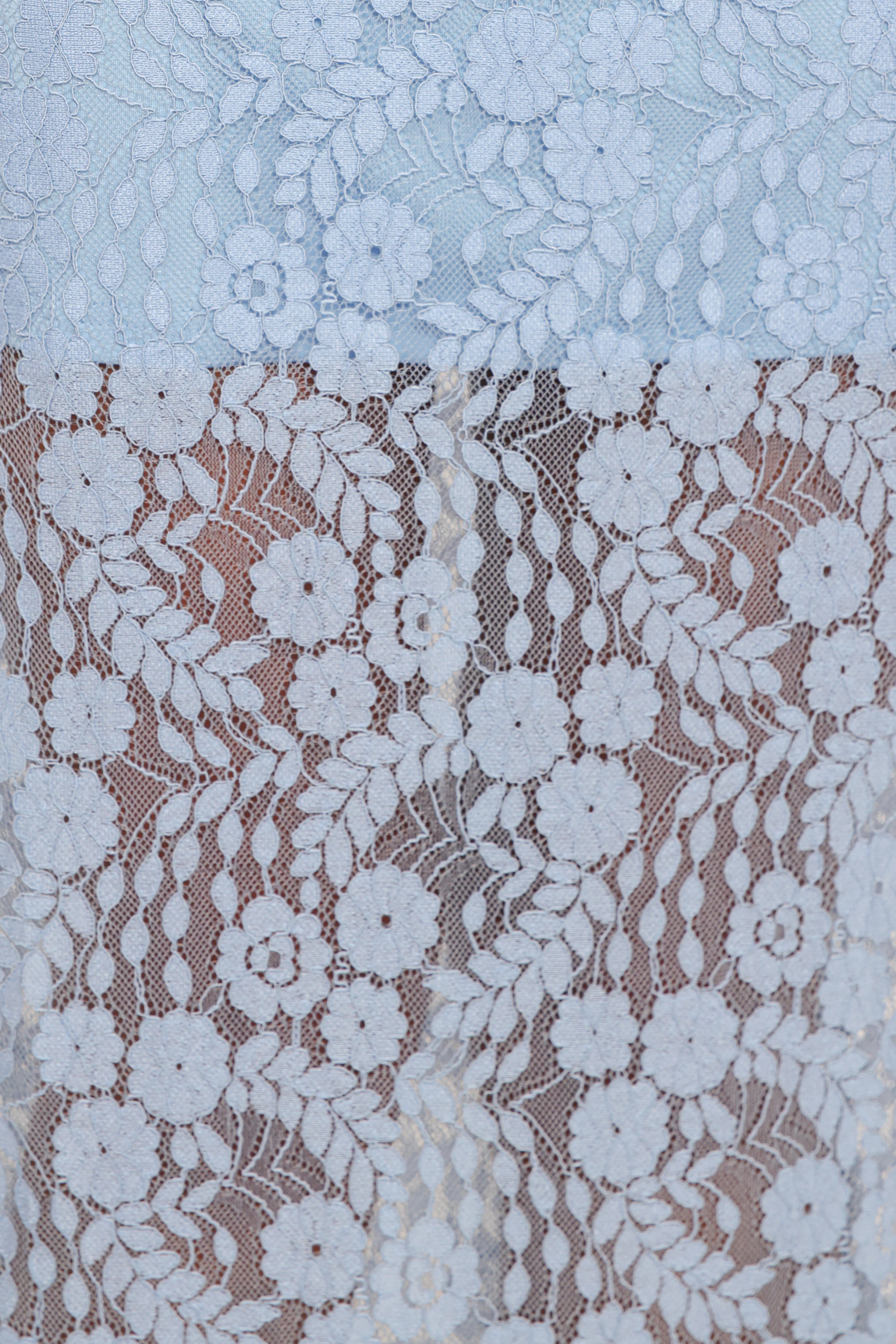 Brittany Lace Maxi Skirt Blue