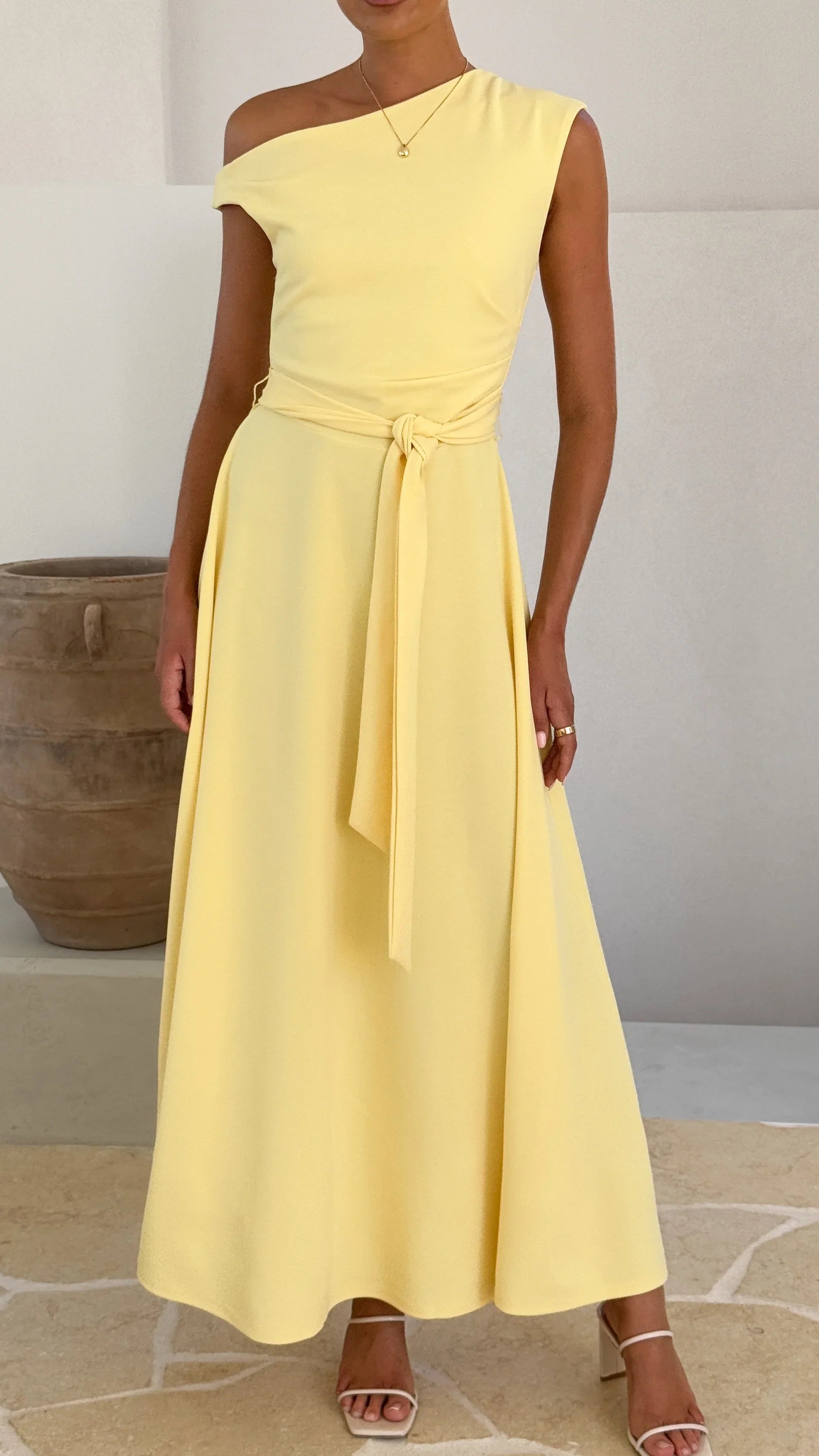 Gemma Maxi Dress Baby Yellow