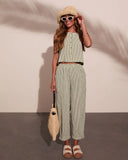 Dockside Days Striped Sleeveless Top