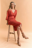 Caledonia Dress Rust