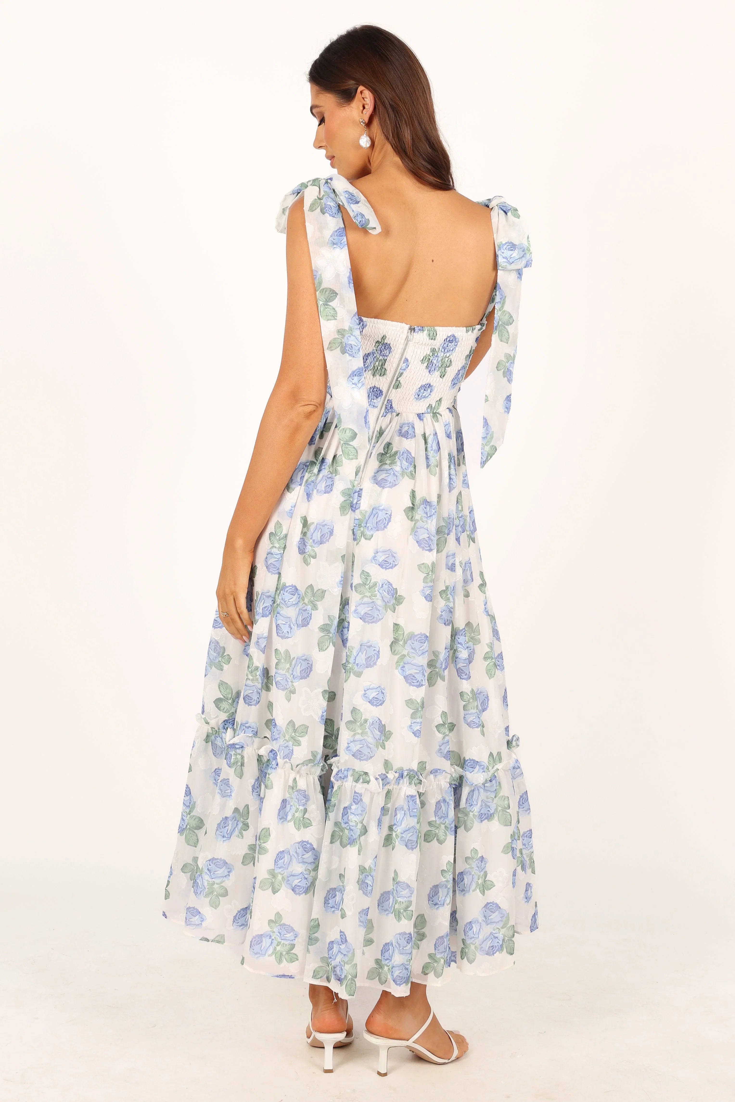 Floret Midi Dress Blue
