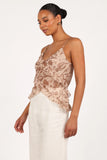 Gabrielle Ruffle Top Wild Orchid