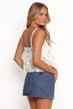 Noemie Top White Green