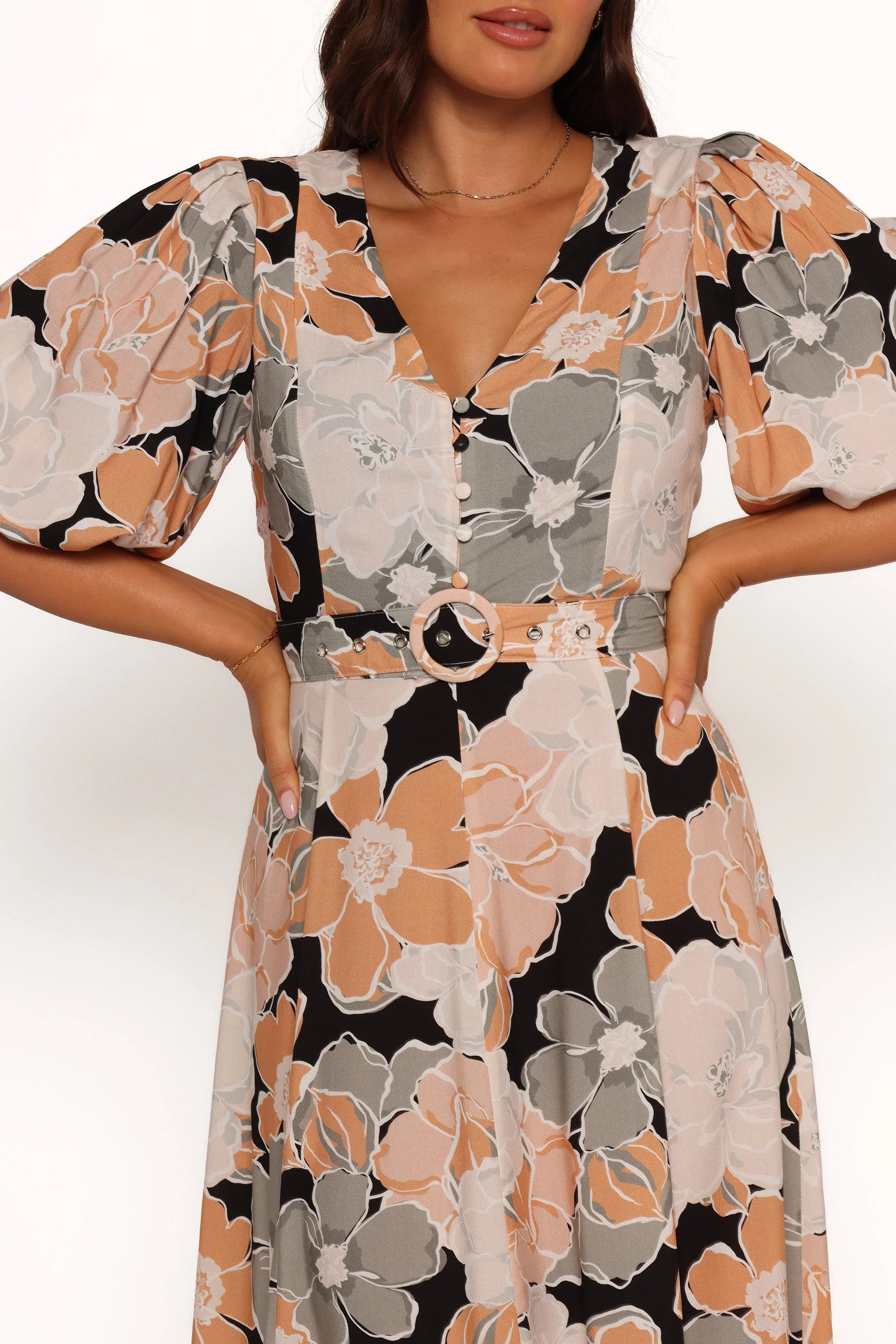 Tiarni Maxi Dress Black Floral