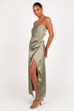 Kara Strapless Maxi Dress Olive