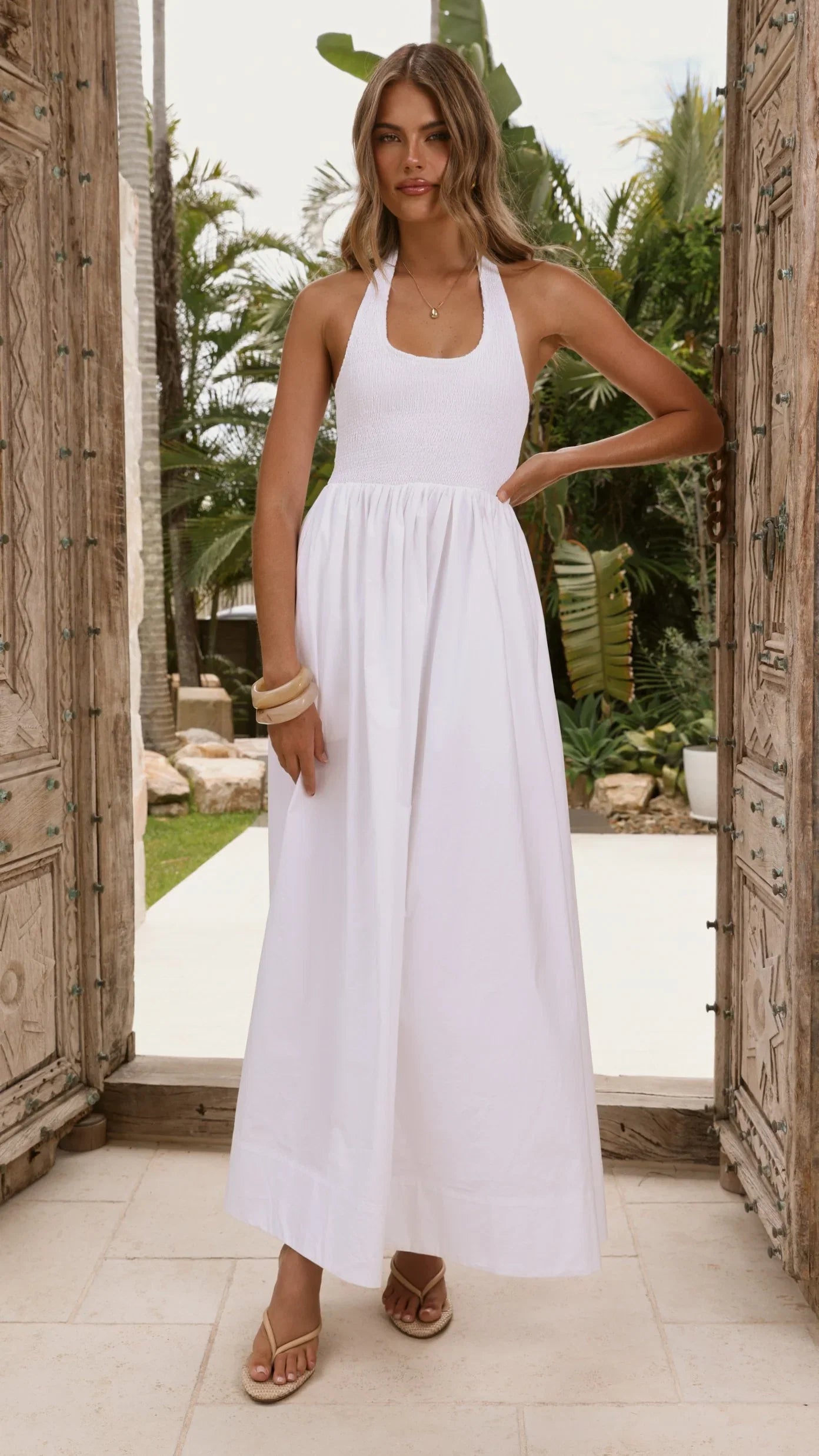 Keanie Maxi Dress White