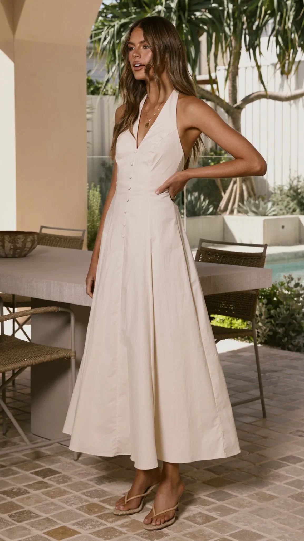 Kaia Maxi Dress Vanilla