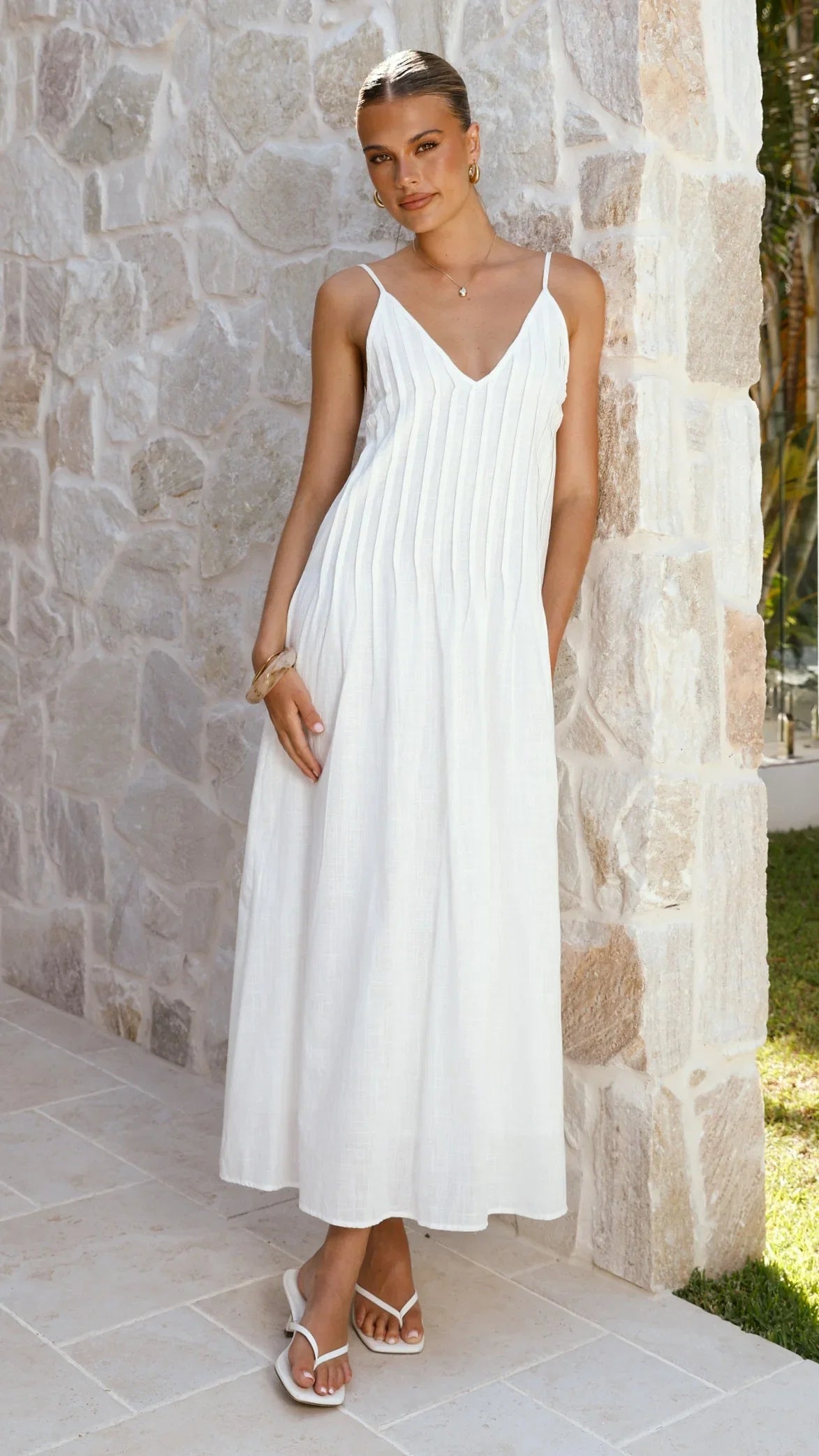 Aspen Maxi Dress White