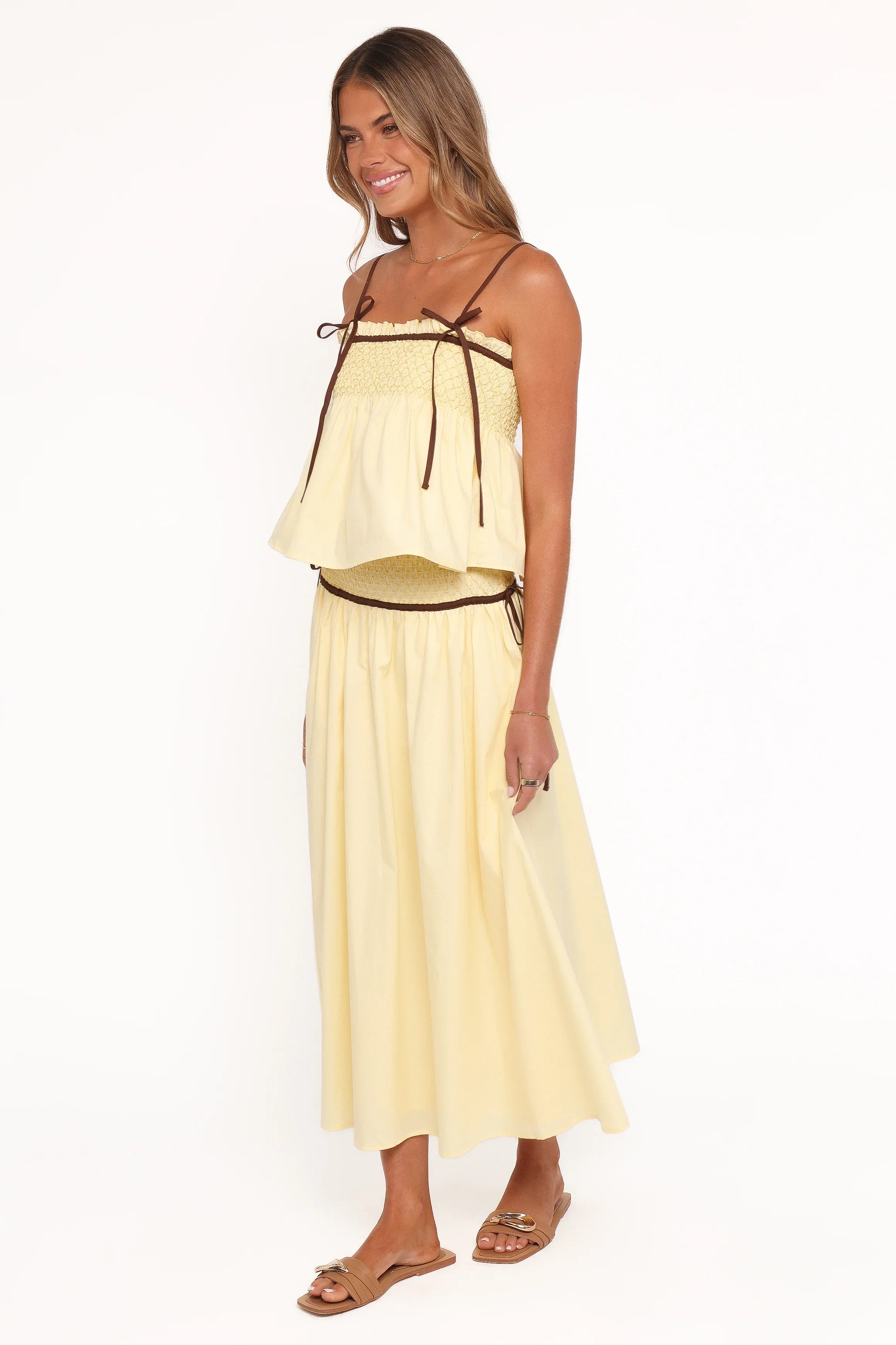 Orielle Maxi Skirt Lemon