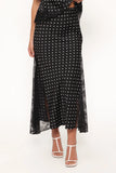 Ailbhe Lace Skirt Black Polka Dot