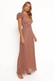 Cressida Maxi Dress Rose Gold