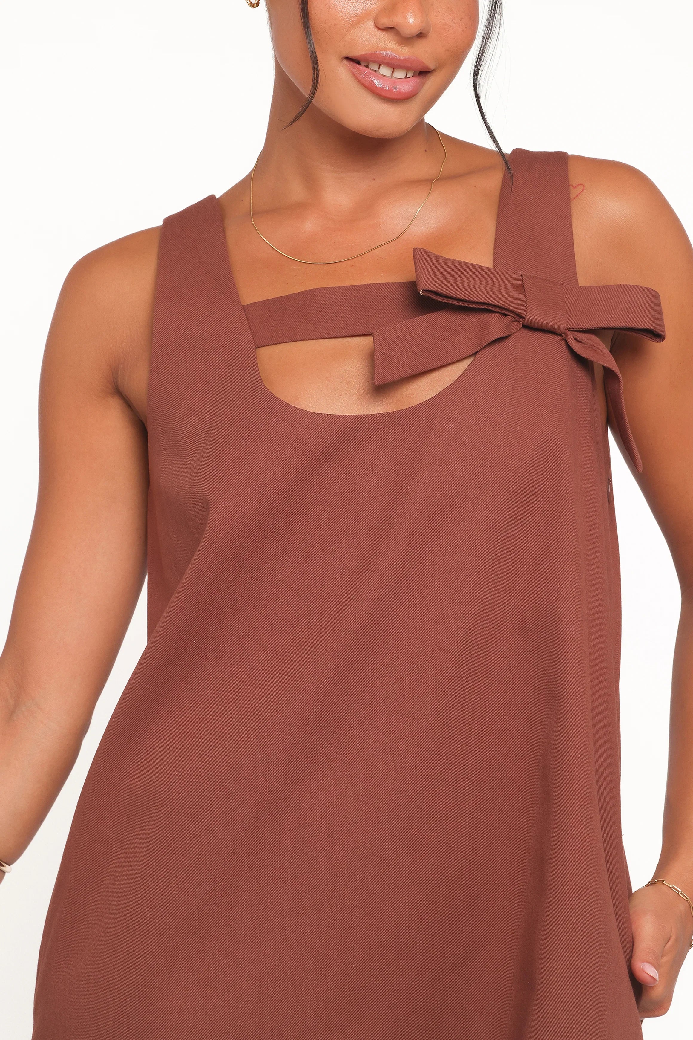 Elyria Mini Dress Brown
