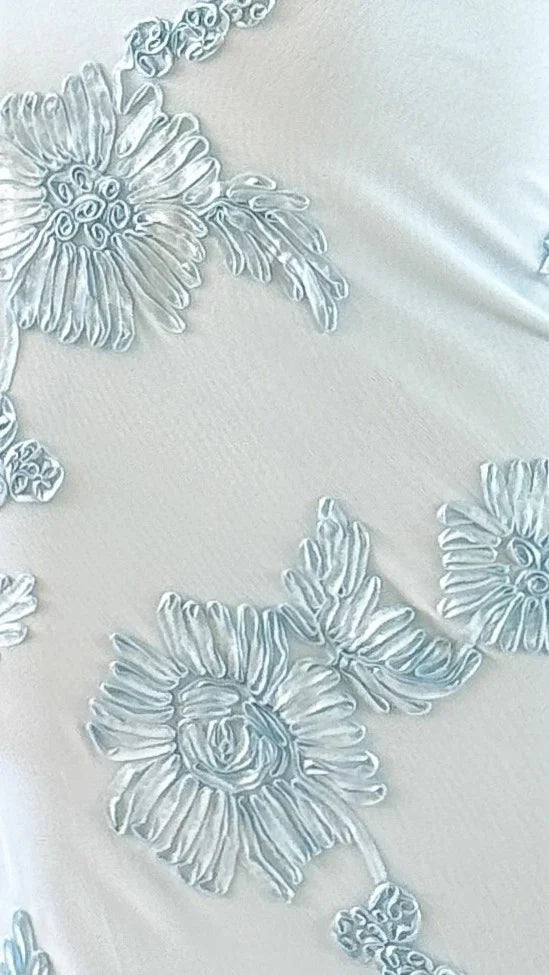 Darlee Maxi Dress Baby Blue Floral