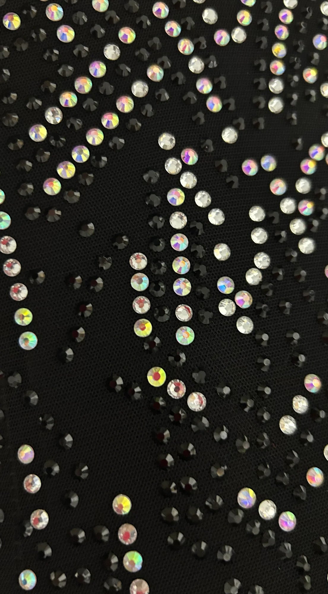Zyvèra Rhinestone Mini Dress Black