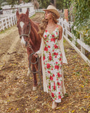 Juniper Rose Floral Slip Maxi Dress