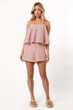 Cambria Romper Cream Red Stripe