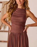 Mette Ruched Maxi Dress