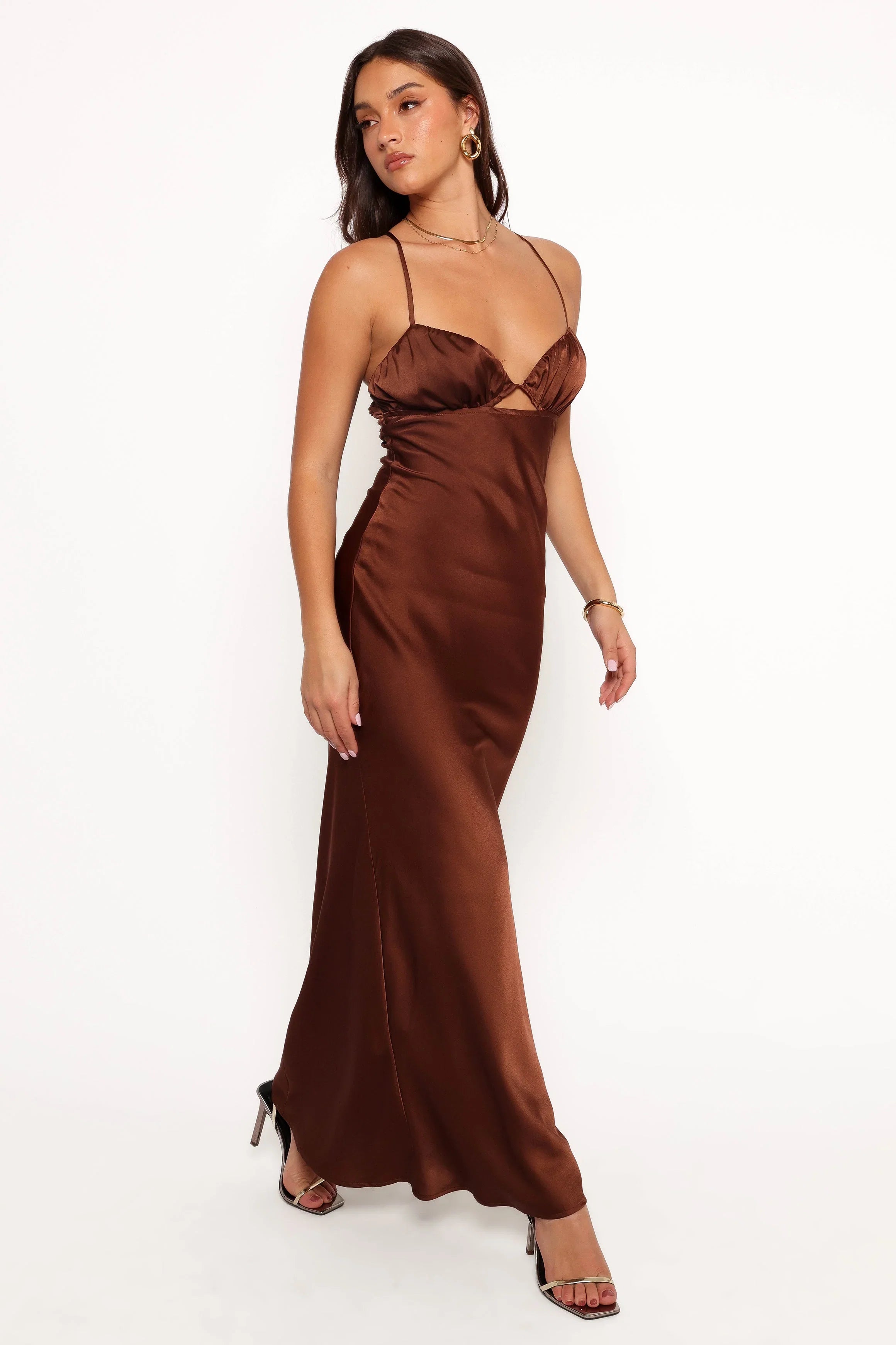 Amalia Maxi Dress Chocolate