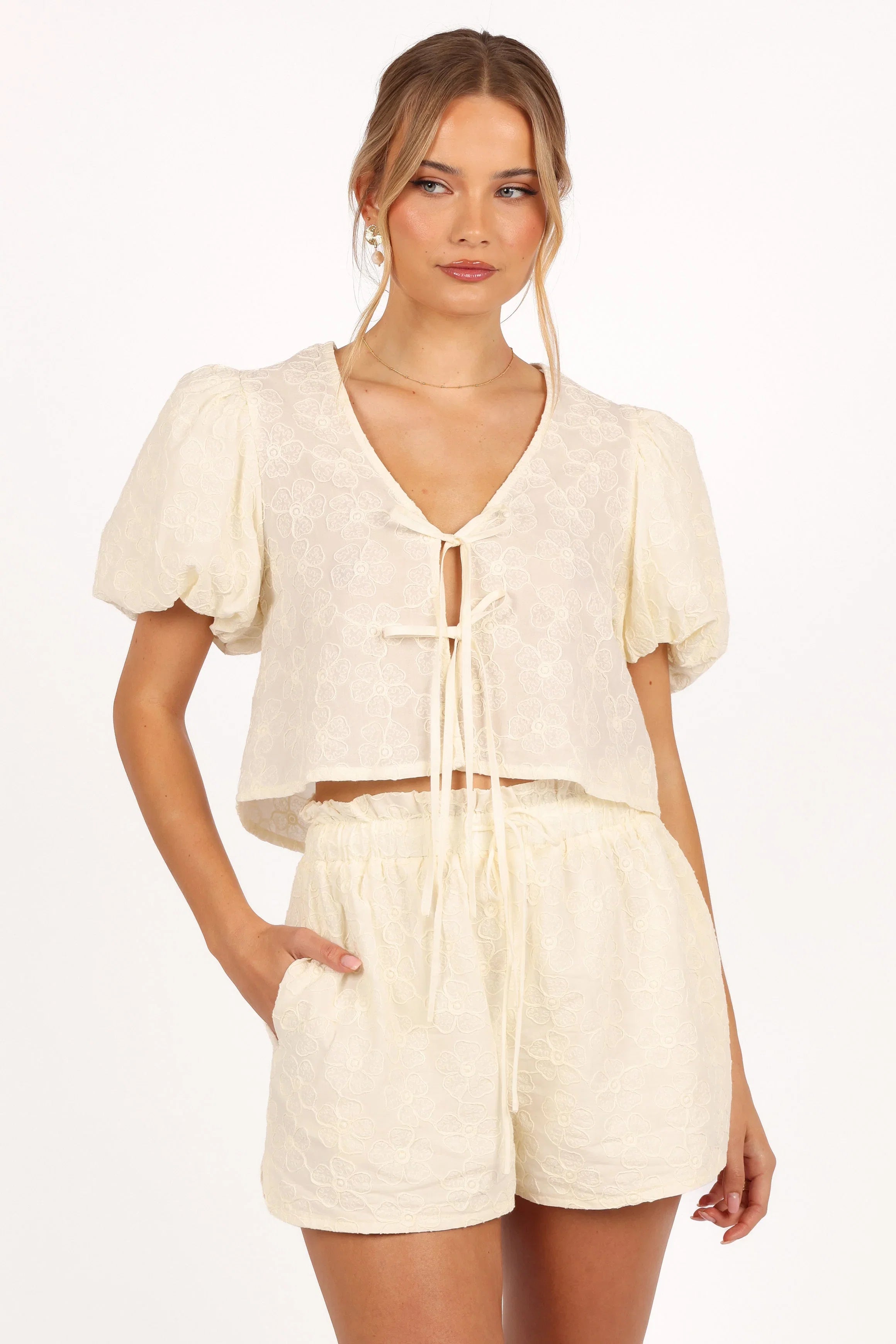 Hanna Short Set Cream