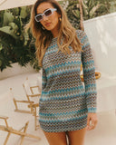 Travel Dreams Crochet Cover Up Mini Dress