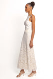 Mika Floral Lace Maxi Skirt White