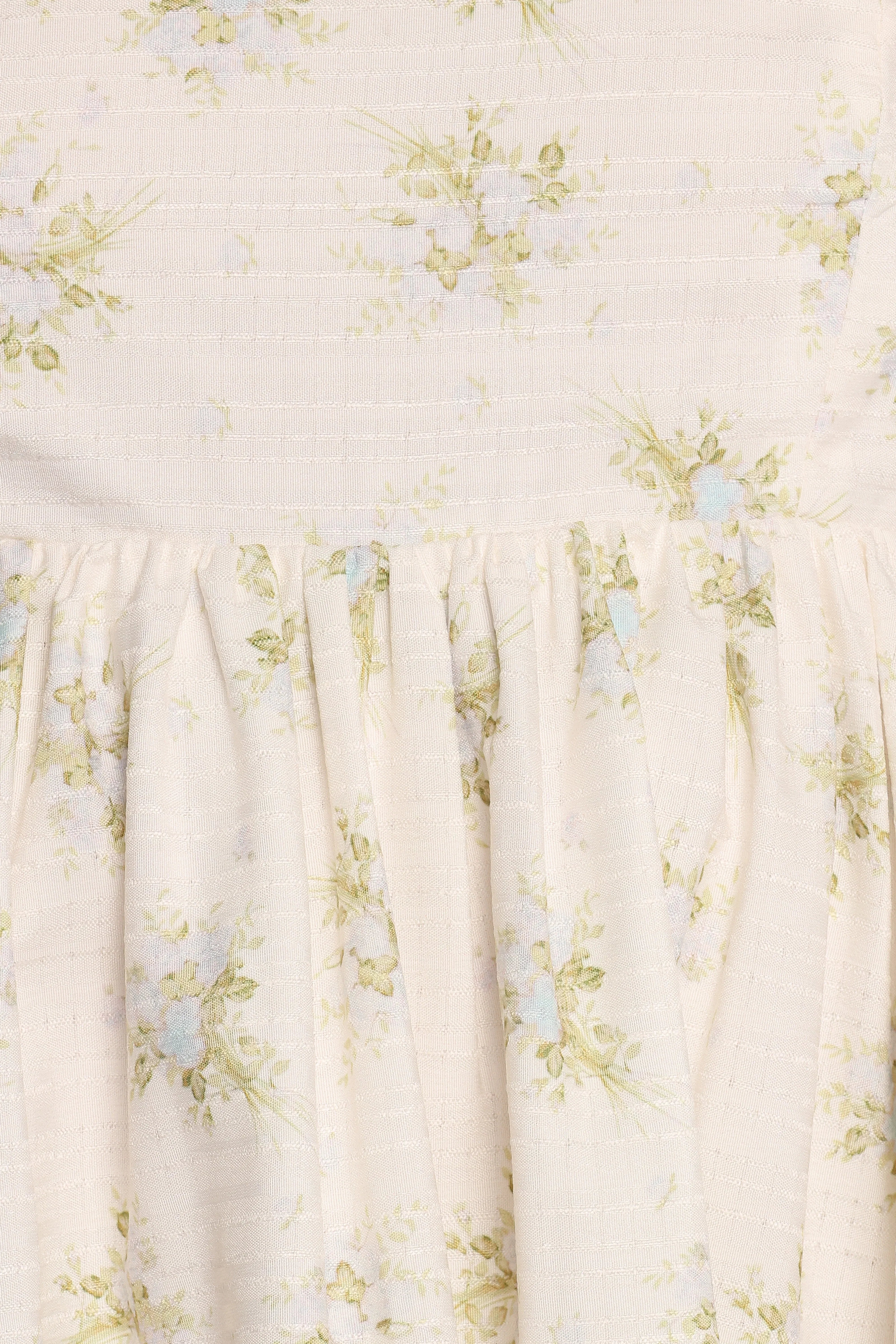 Indira Mini Dress Ivory Blue Floral