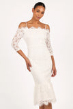 Lindy Midi Dress White