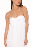 Vee Strapless Maxi Dress White