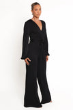 Yelena Long Sleeve Jumpsuit Black