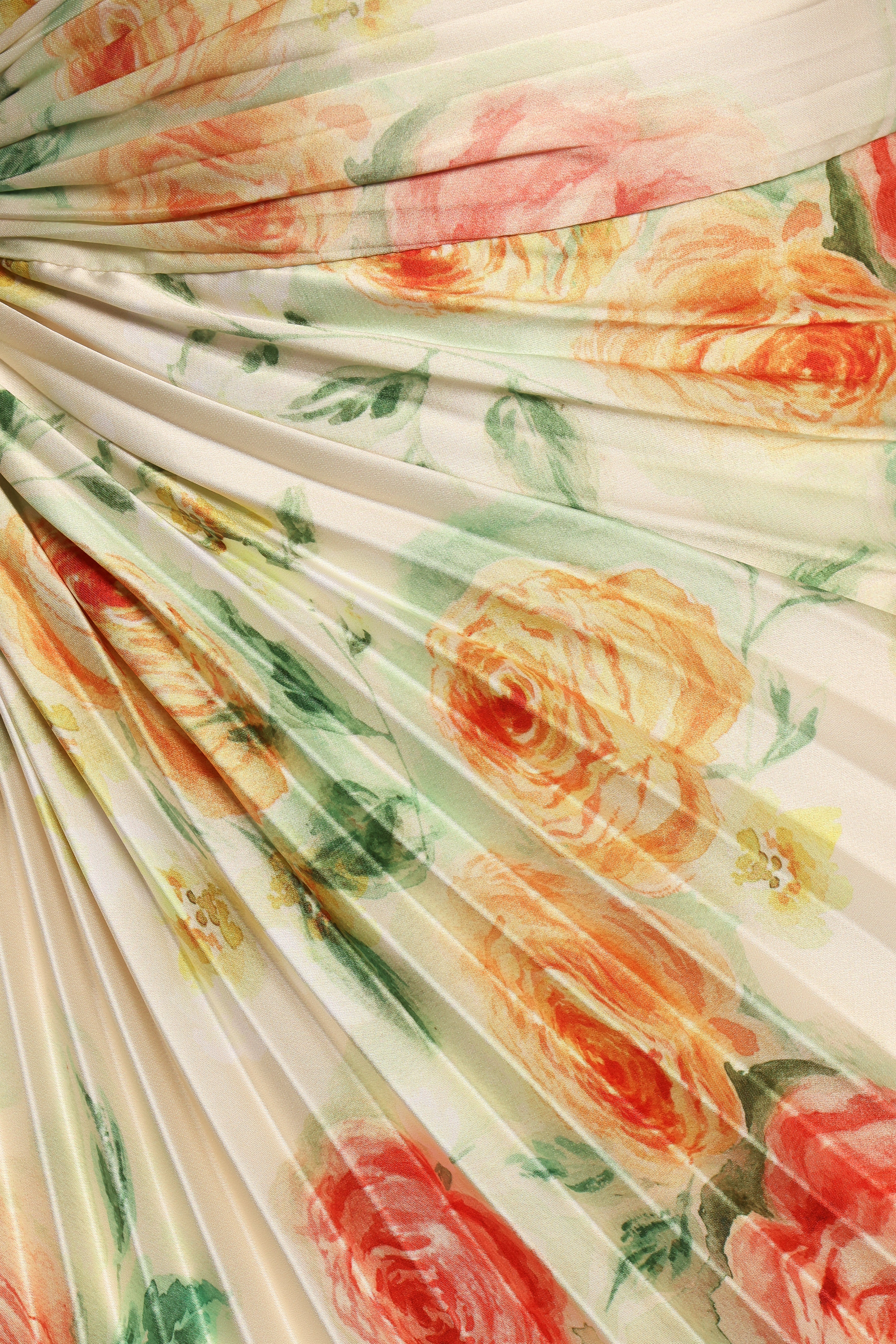 Kleo One Shoulder Maxi Dress Yellow Floral
