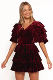 Agnes Mini Dress Wine