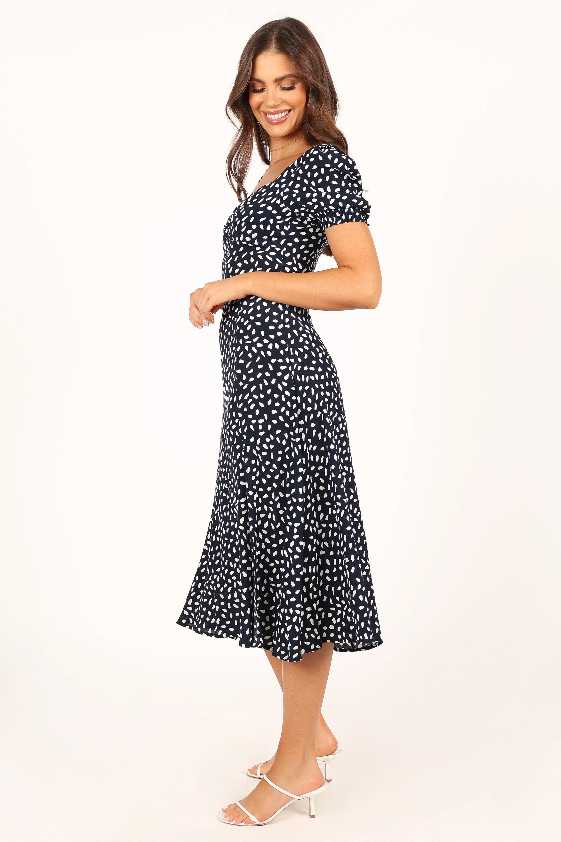 Franklin Dress Navy Print