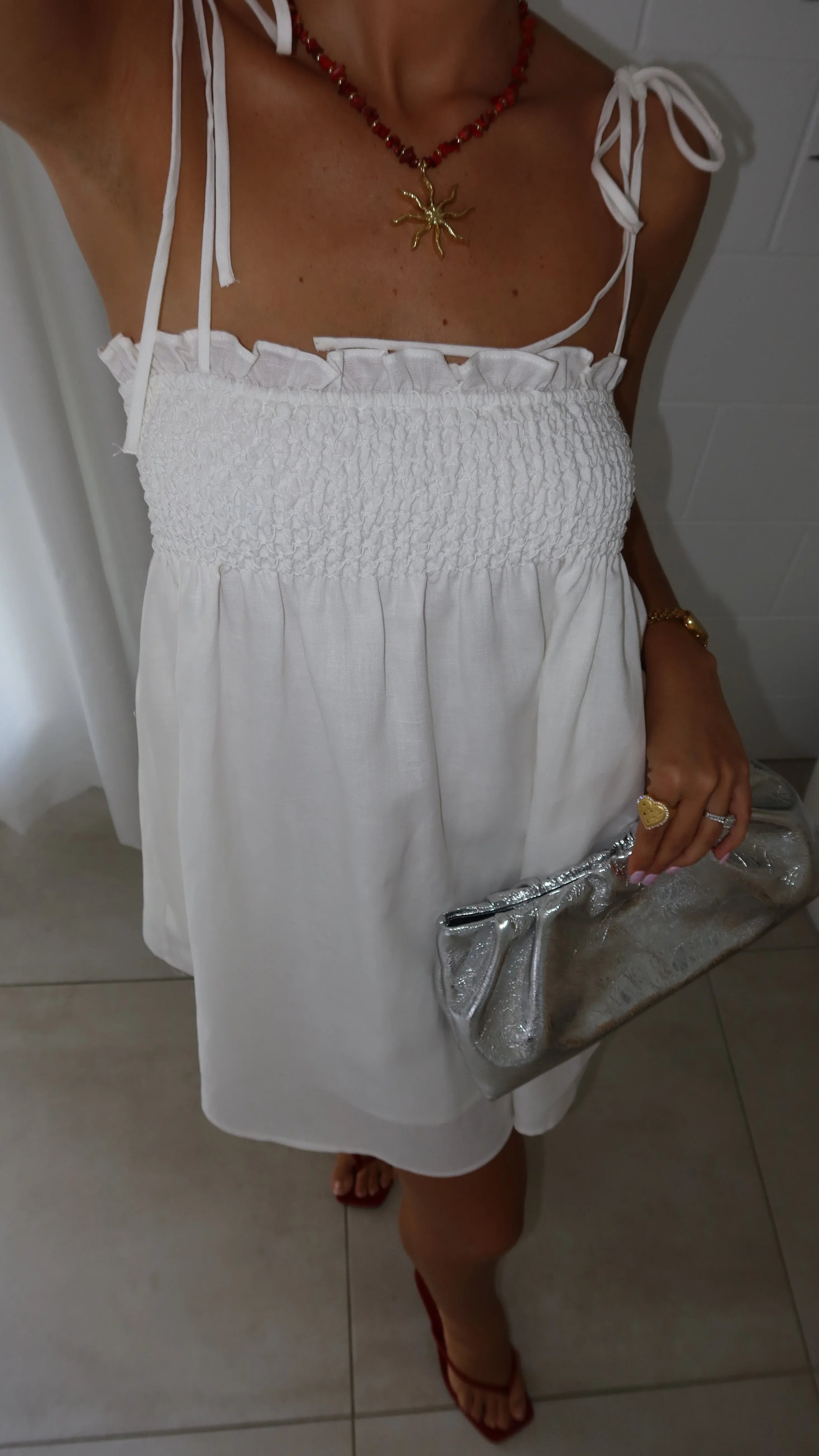 Wyomie Mini Dress White