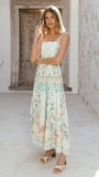 Nellie Midi Dress Aqua Aurora Print
