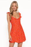 Lacey Mini Dress Red Floral