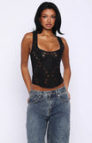 Sunset Kisses Bustier Black