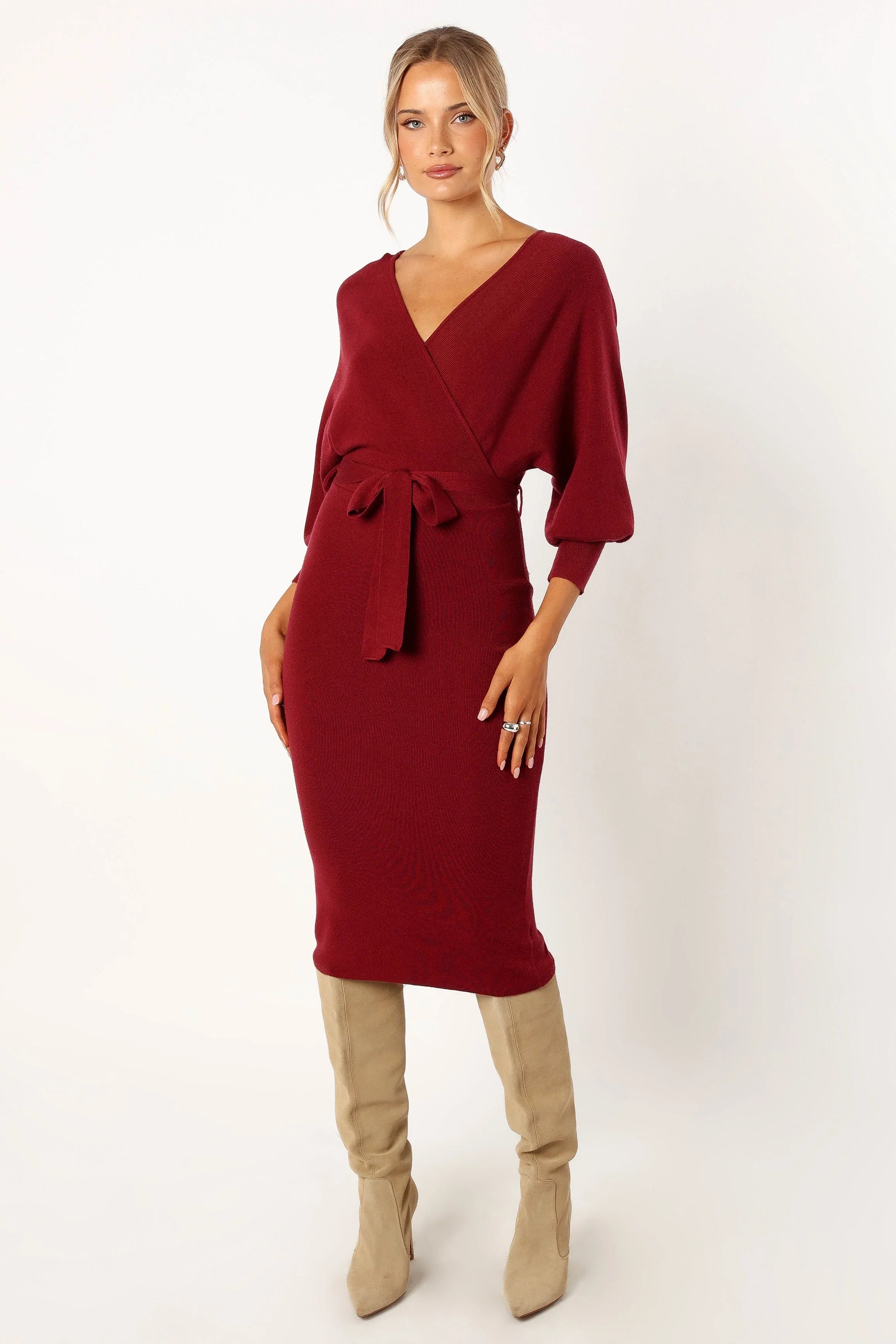 Nate Dress Merlot